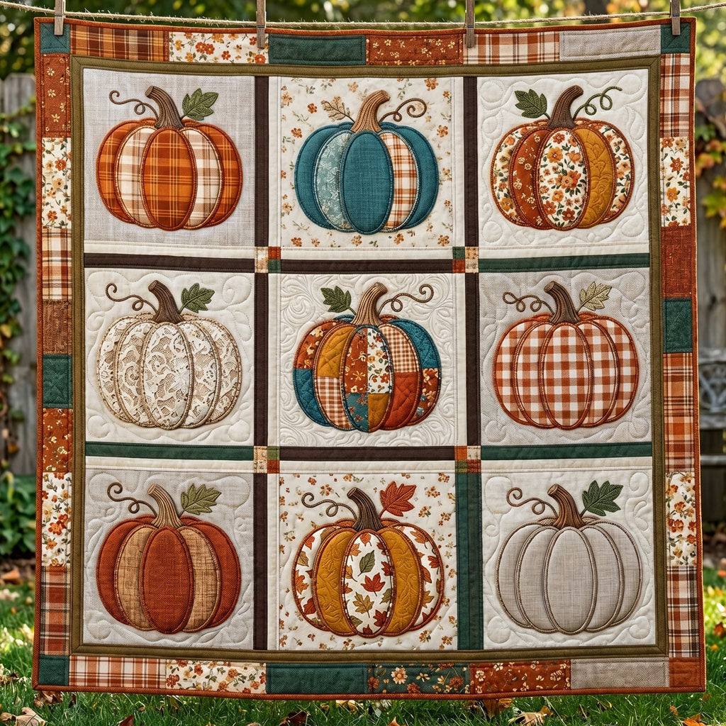 Cozy Harvest Pumpkin WN0505010CL Quilt