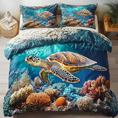 Ocean Guardian Turtle WN1703101CL Duvet Cover Set