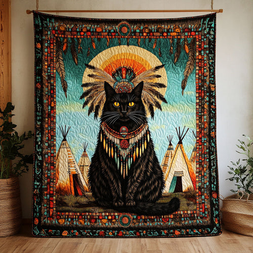 Tribal Cat CW1201049CL Quilt
