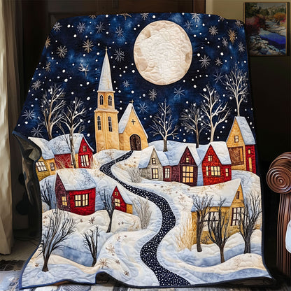 Moonlit Snow Village CP0601036CL Quilt