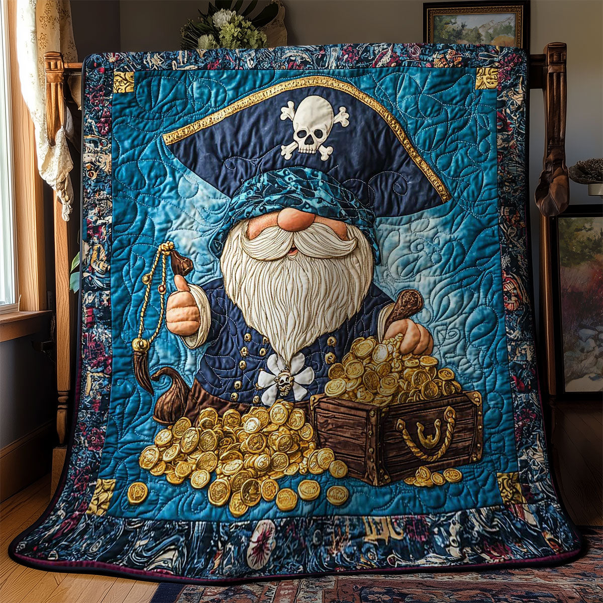 Gold Hoard Gnome WN0901025CL Quilt