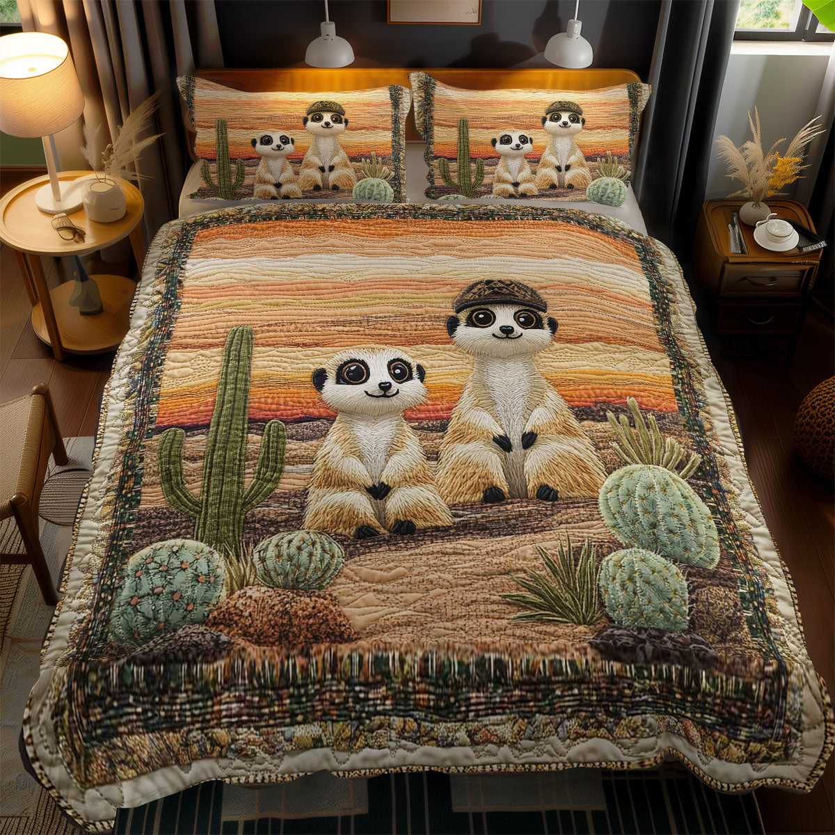 Cute Meerkat WN0803083CL Duvet Cover Set