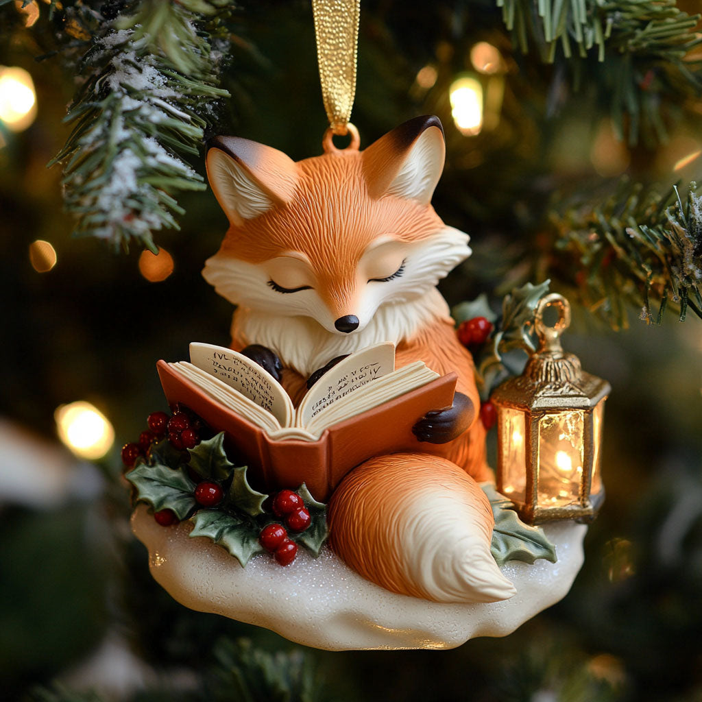 Fox Reader CP0312085CL Christmas Ornament