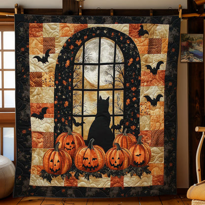 Eerie Cat And Bats WN0703063CL Quilt