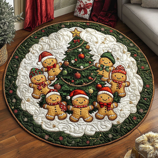 Gingerbread Christmas KL1012032CL Quilted Round Mat