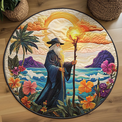 Island Sorcerer Sunset WJ0107034CL Quilted Round Mat