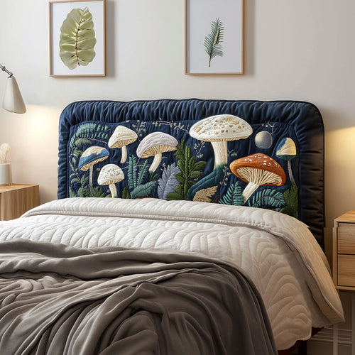Mystical Mushroom Garden QA0701010CL Quilted Headboard Slipcover