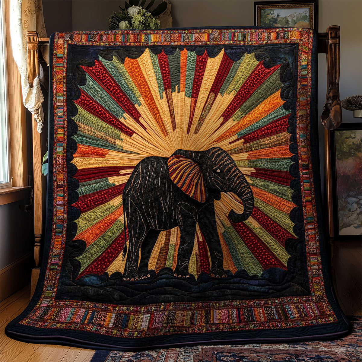 Mystic Elephant WN1002043CL Quilt