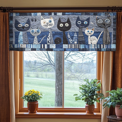 Cat Charm WN0407022CL Quilted Valance