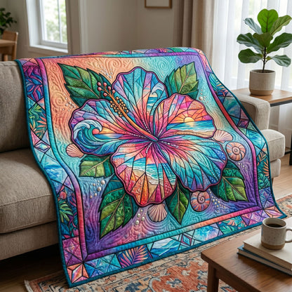 Ocean Sunset Stained Glass Bloom WN0705020CL Quilt