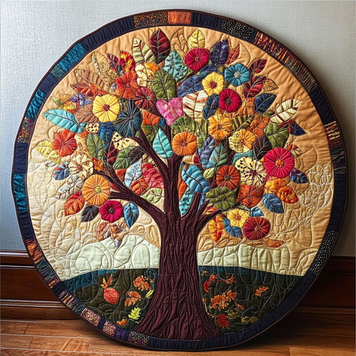 Whispering Tree WN0808115CL Quilted Round Mat
