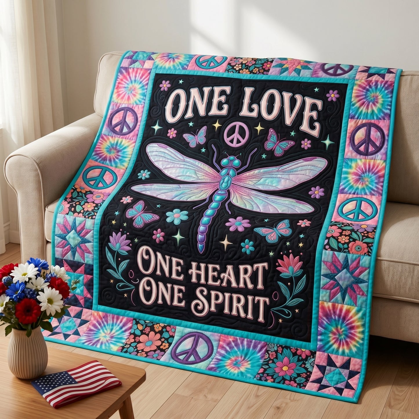 One Love One Heart One Spirit XR1304021CL Quilt