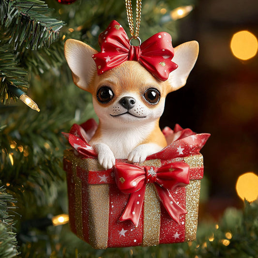 Cozy Chihuahua CP2010026CL Christmas Ornament