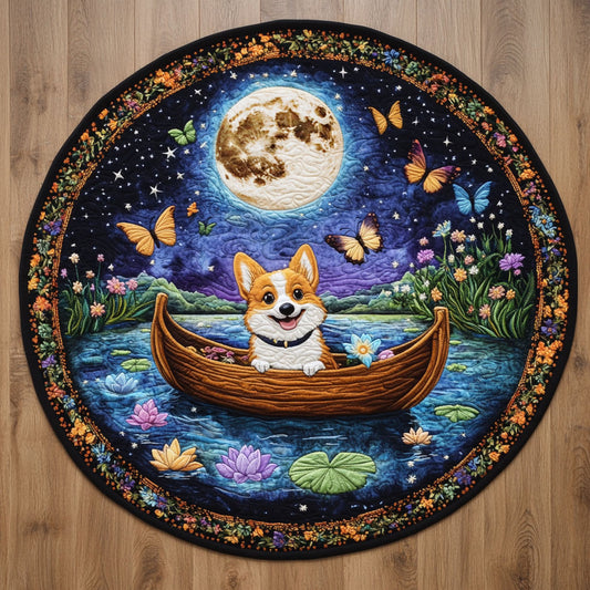 Corgi Starquest WN2705034CL Quilted Round Mat