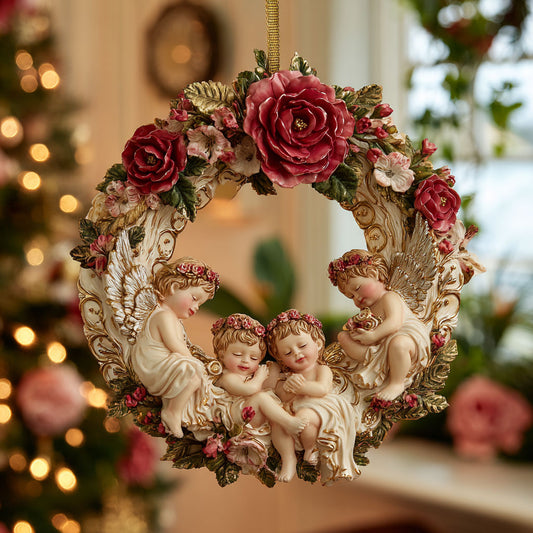 Angel Golden Wreath CW0912003CL Christmas Ornament