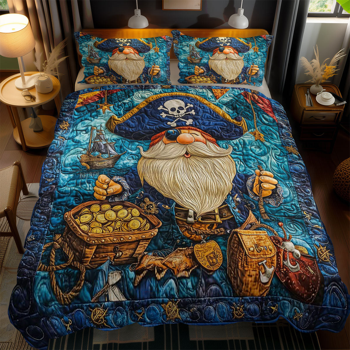 Treasure Hunter Gnome WN0901106CL Duvet Cover Set