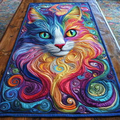 Twilight Cat Garden WN1806039CL Quilted Table Runner