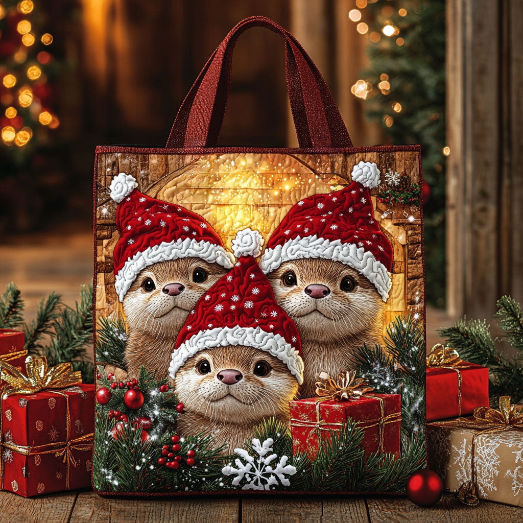 Sparkle Otter WN2510036CL Quilted Tote Bag