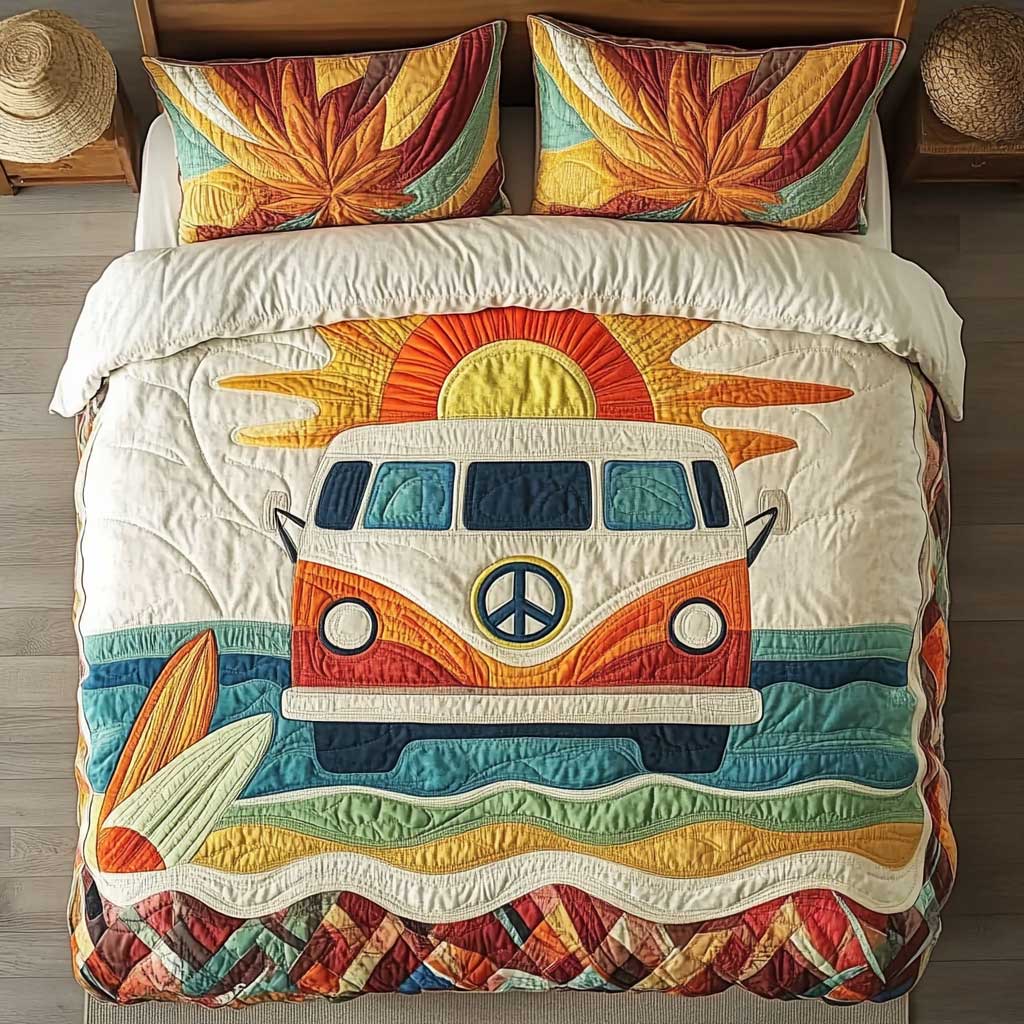 Hippie Camping Car Dreams WN1302039CL Duvet Cover Set