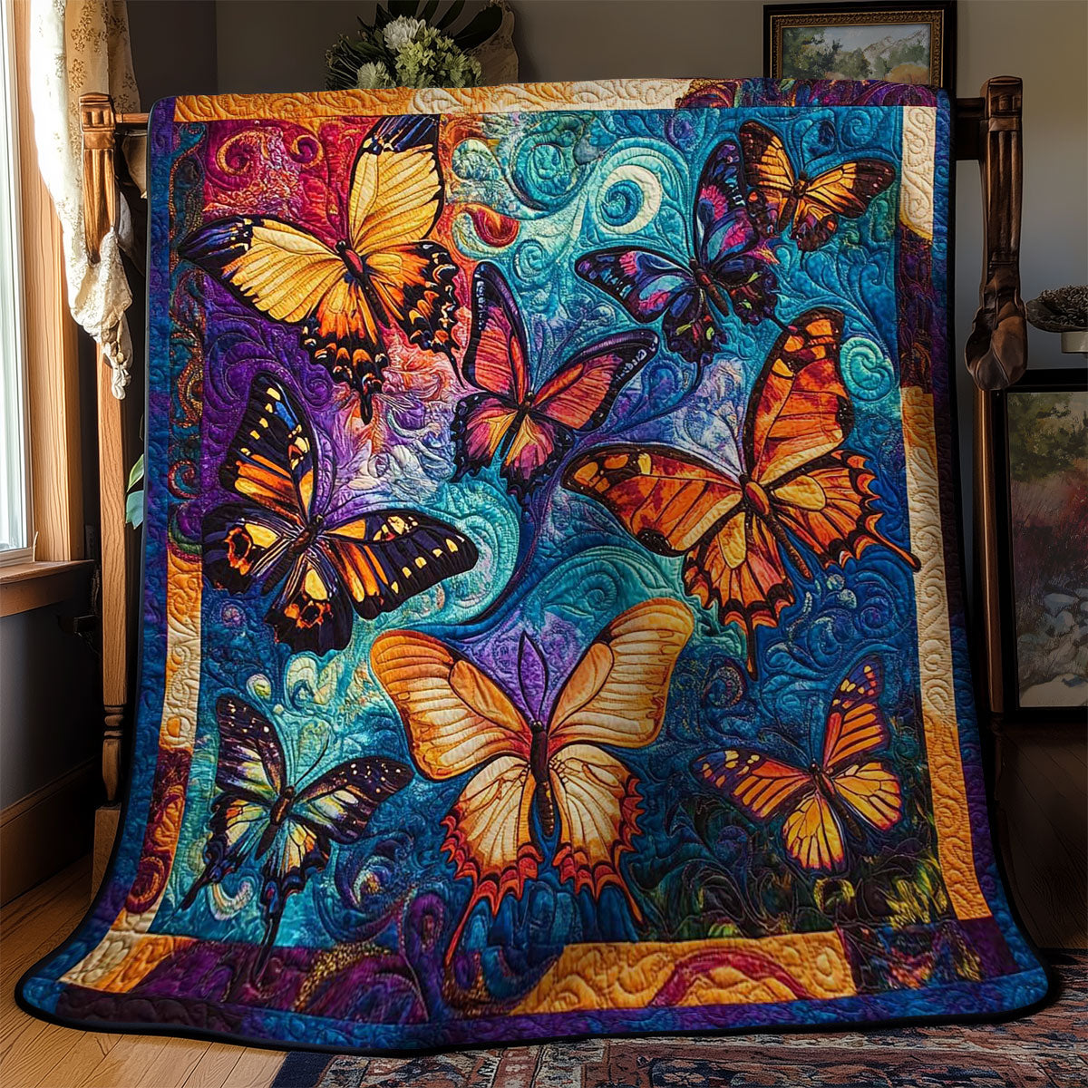 Butterfly Whispers WN1103077CL Quilt