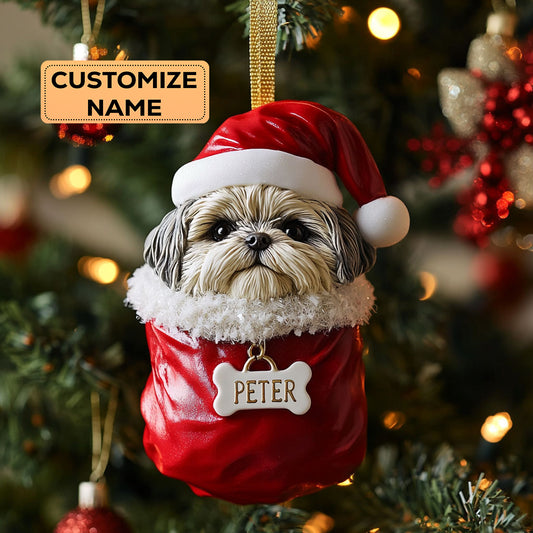 Shih Tzu Gift CW0412040CL Personalized Christmas Ornament