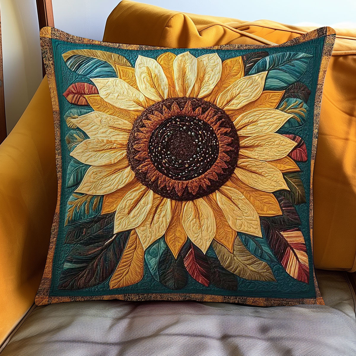 Autumn Sunflower Glow WN1302052CL Quilt Pillow Case