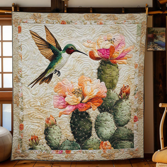 Cactus Bloom Hummingbird WN0303002CL Quilt