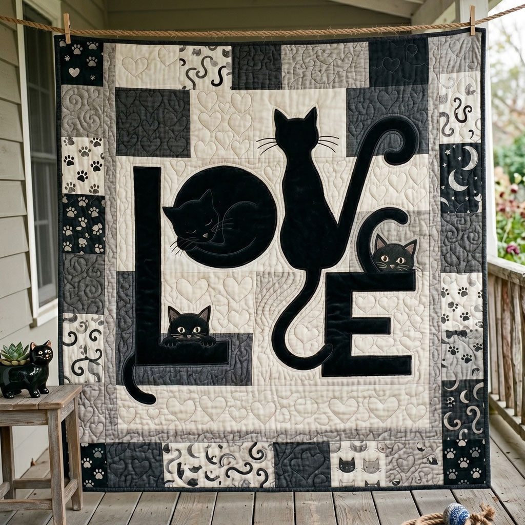 Love Cats Patch WN2705011CL Quilt