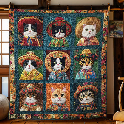 Sombrero Cats WN0302019CL Quilt