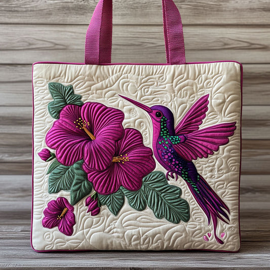 Vivid Hummer CP2709062CL Quilted Tote Bag