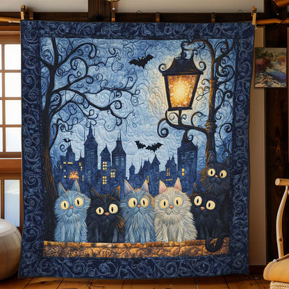 Silly Cat Shadow Play WN1103051CL Quilt