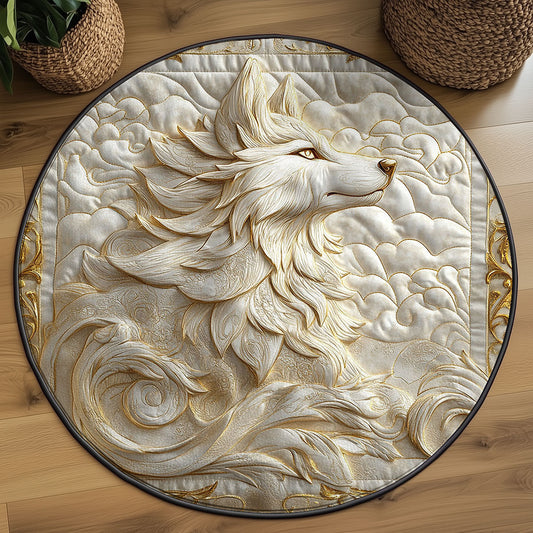 Golden Wolf WJ1705018CL Quilted Round Mat