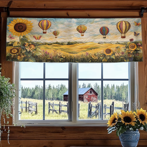 Sunflower Bliss WN2003072CL Quilted Valance