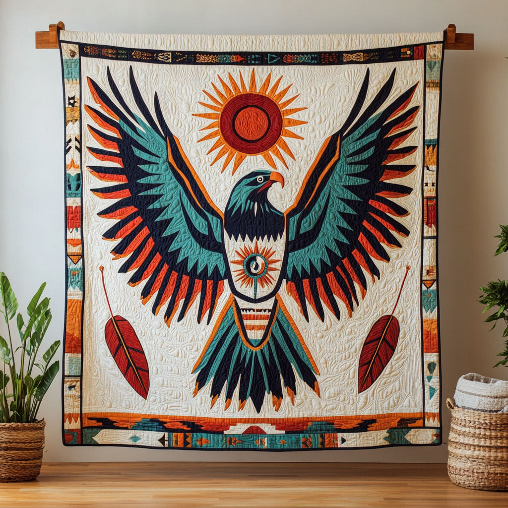 Tribal Eagle Glow CW0901075CL Quilt