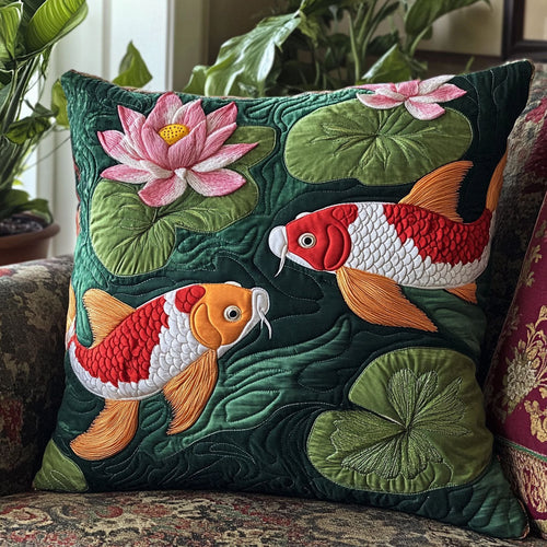 Tranquil Koi Fish CW2306042CL Quilt Pillow Case