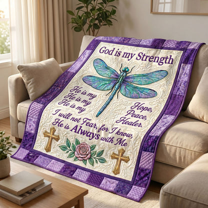 Faith Over Fear Dragonfly WN2204006CL Quilt