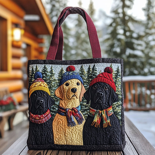 Cozy Labrador Friends WN1710009CL Quilted Tote Bag