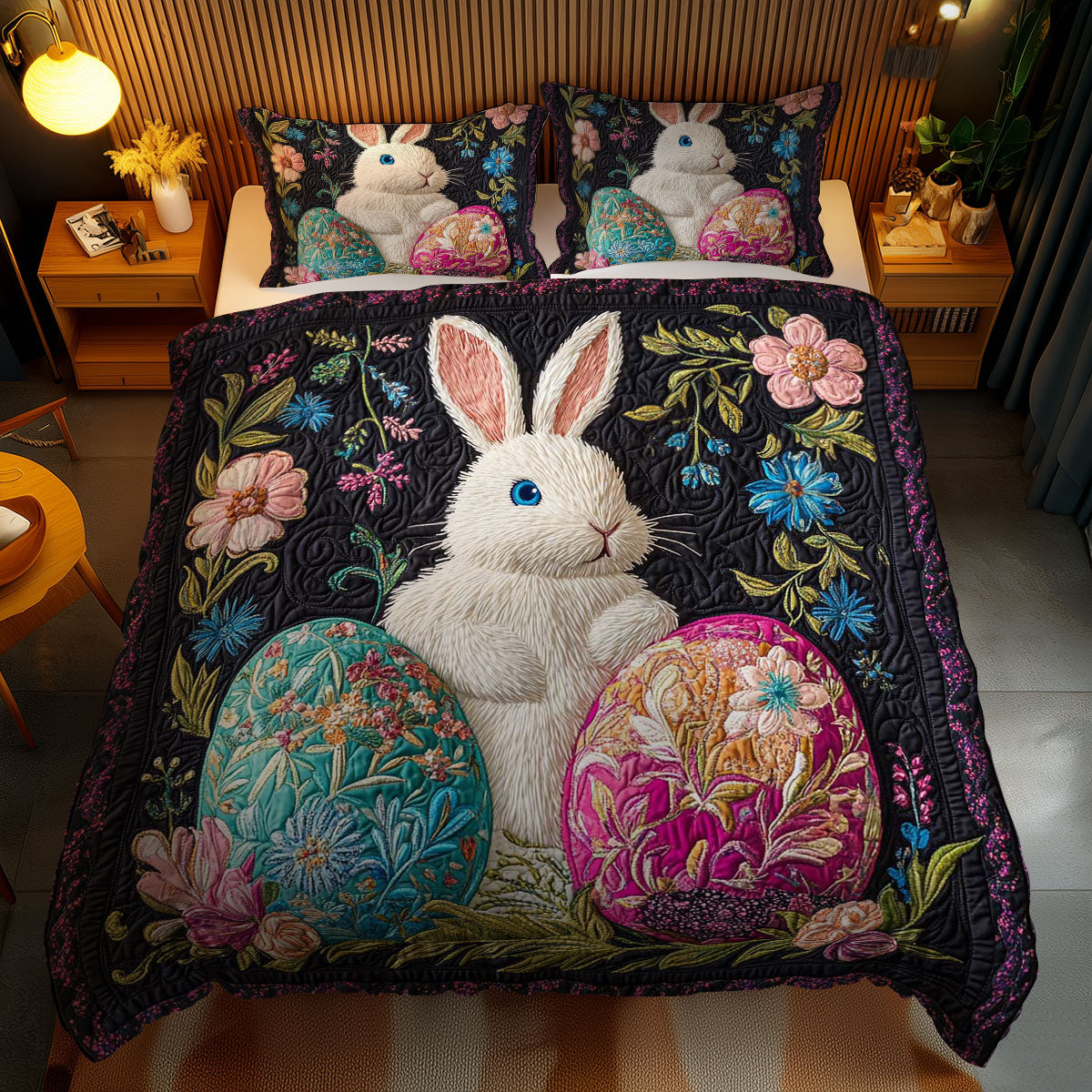 Rabbit’s Festive Nest WN1701149CL Duvet Cover Set