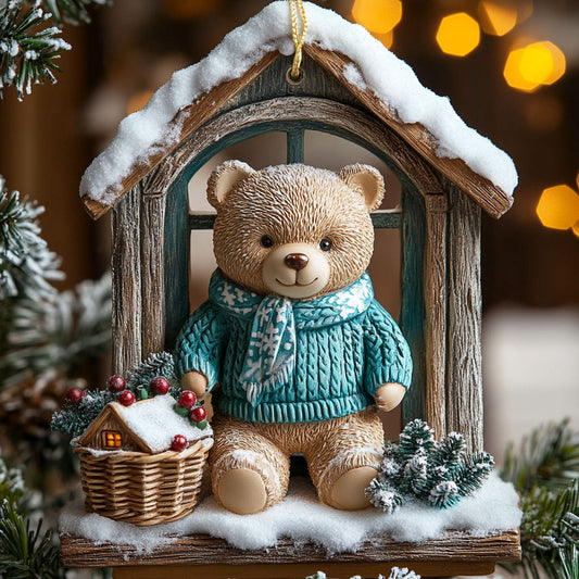 Cozy Teddy Bear CW2611008CL Christmas Ornament