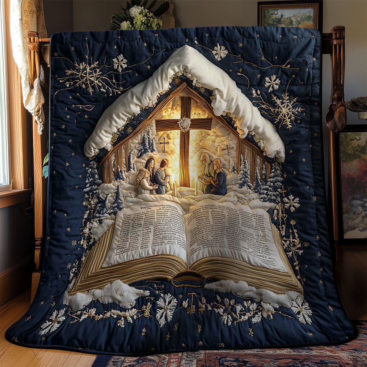 Christianity Bethlehem Star WN0603058CL Quilt