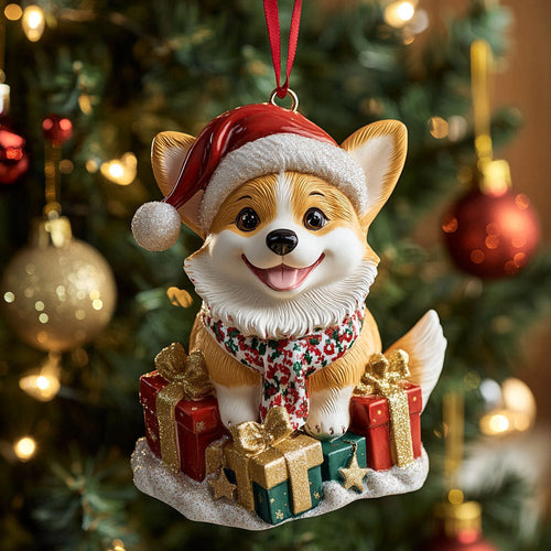 Corgi Smile CW1410034CL Christmas Ornament