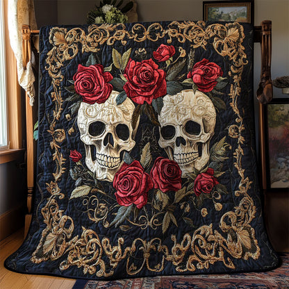 Skull Roses WN0803039CL Quilt