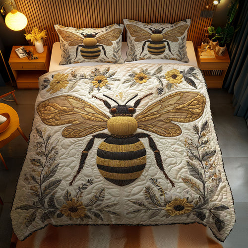 Bee And Wildflowers WN1203083CL Duvet Cover Set