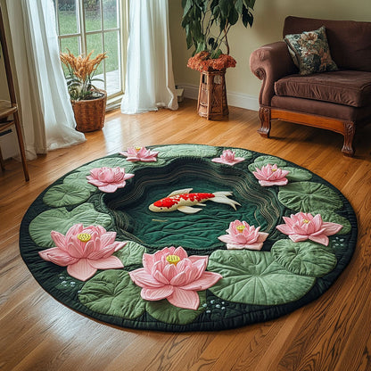 Water Lotus CP0412123CL Quilted Round Mat
