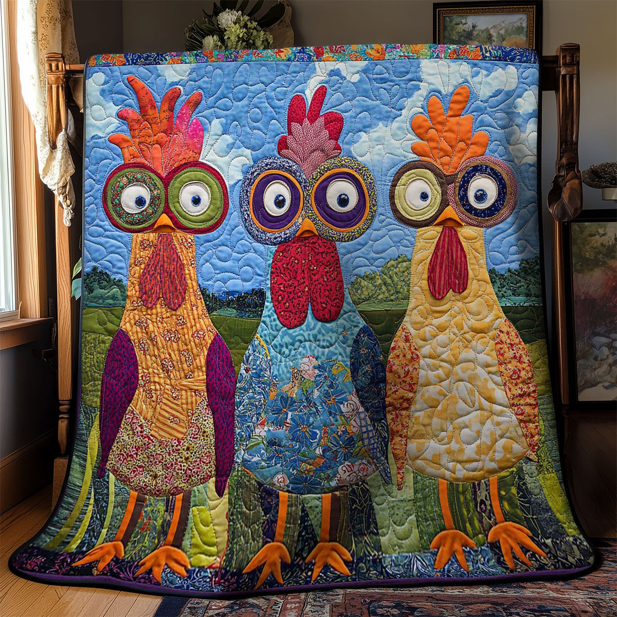 Crazy Chicken WN0803047CL Quilt