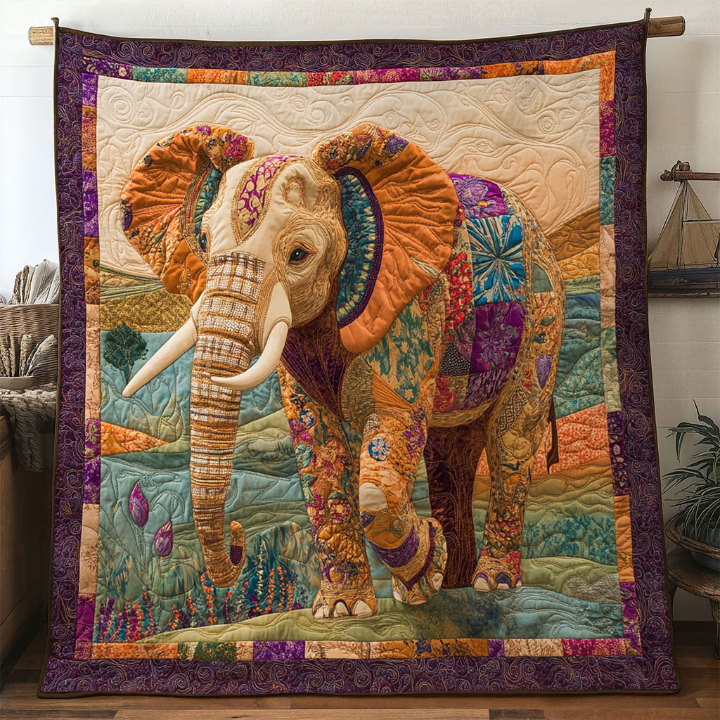 Tranquil Elephant WN0801094CL Quilt