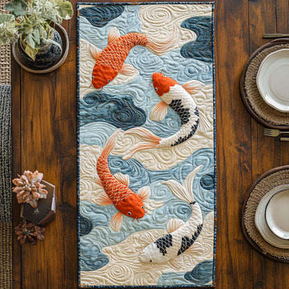Koi Dance CP2804015CL Quilted Table Runner