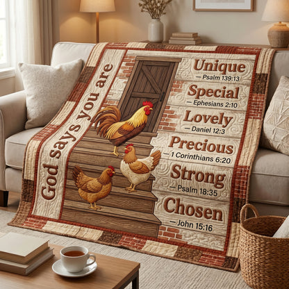 Chicken God Says You Are XR2004018CL Quilt