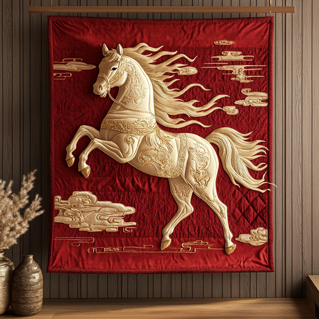 Lucky Horse of Prosperity KL0901051CL Quilt
