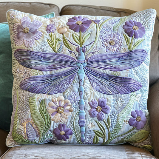 Floral Dragonfly CW3004002CL Quilt Pillow Case